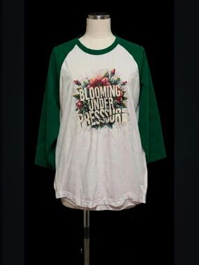 Green and White Baseball Tee! NEW!